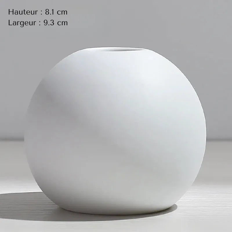 Vase Pampa Soliflore Blanc | Style Nordique Design - Maison Vase