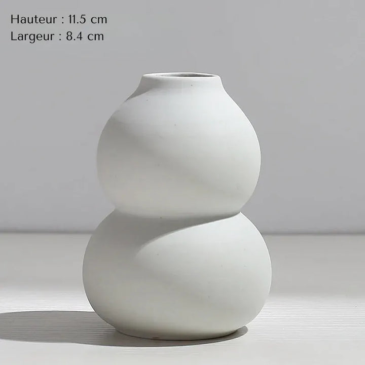 Vase Pampa Soliflore Blanc | Style Nordique Design - Maison Vase