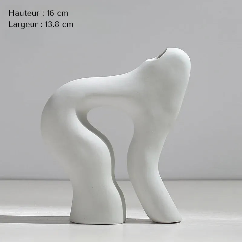 Vase Pampa Soliflore Blanc | Style Nordique Design - Maison Vase
