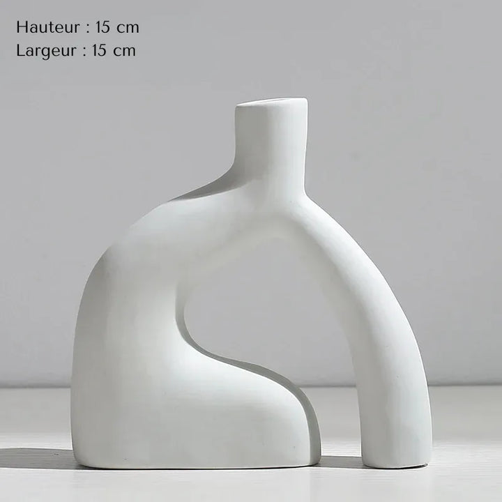 Vase Pampa Soliflore Blanc | Style Nordique Design - Maison Vase