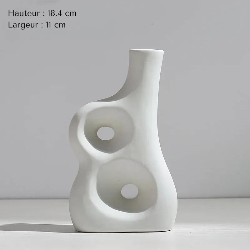 Vase Pampa Soliflore Blanc | Style Nordique Design - Maison Vase
