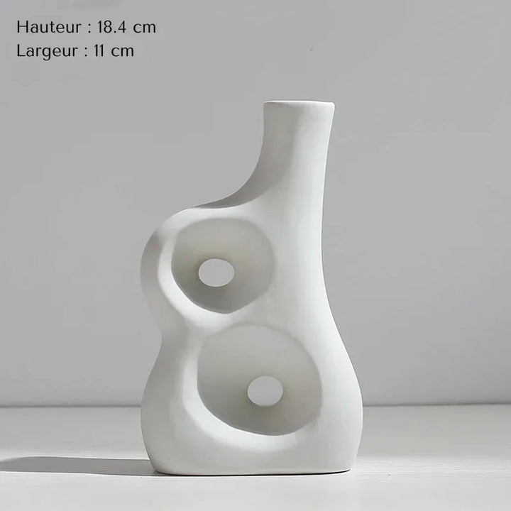 Vase Pampa Soliflore Blanc | Style Nordique Design - Maison Vase