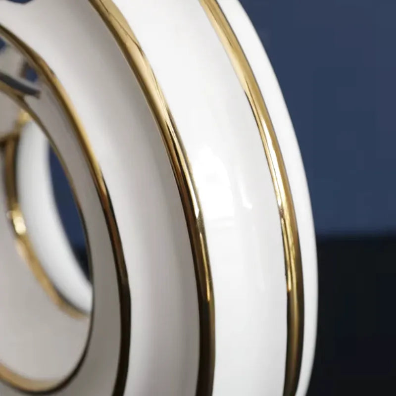Vase Rond en Céramique | Design Abstrait et Finition Luxe - Maison Vase