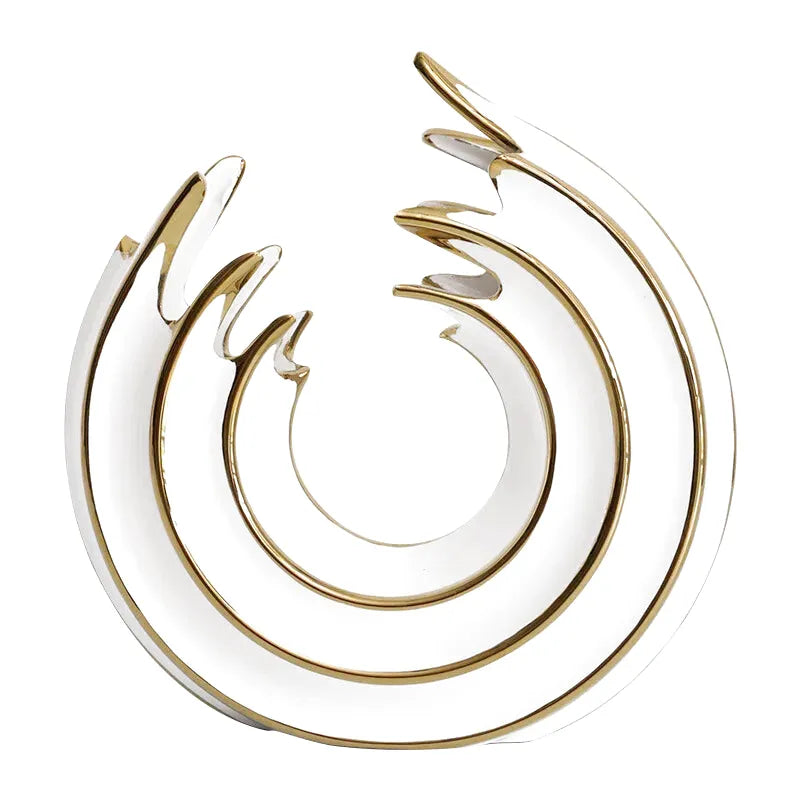 Vase Rond en Céramique | Design Abstrait et Finition Luxe - Maison Vase