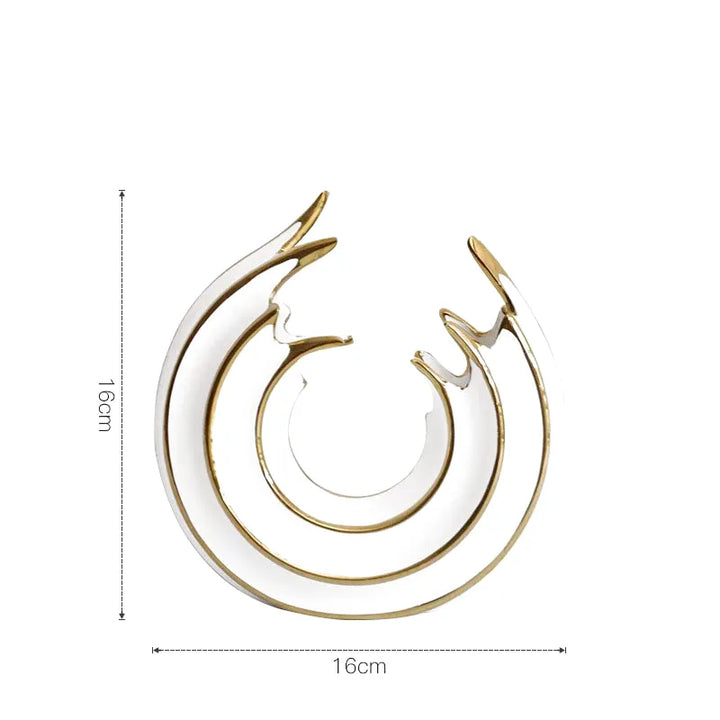Vase Rond en Céramique | Design Abstrait et Finition Luxe - Maison Vase