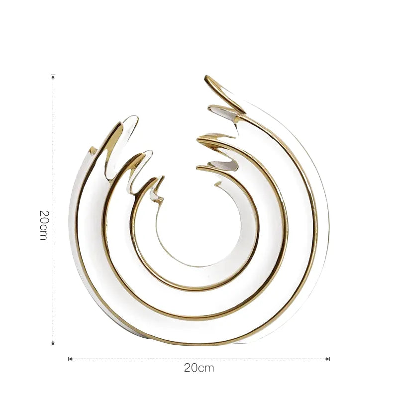 Vase Rond en Céramique | Design Abstrait et Finition Luxe - Maison Vase