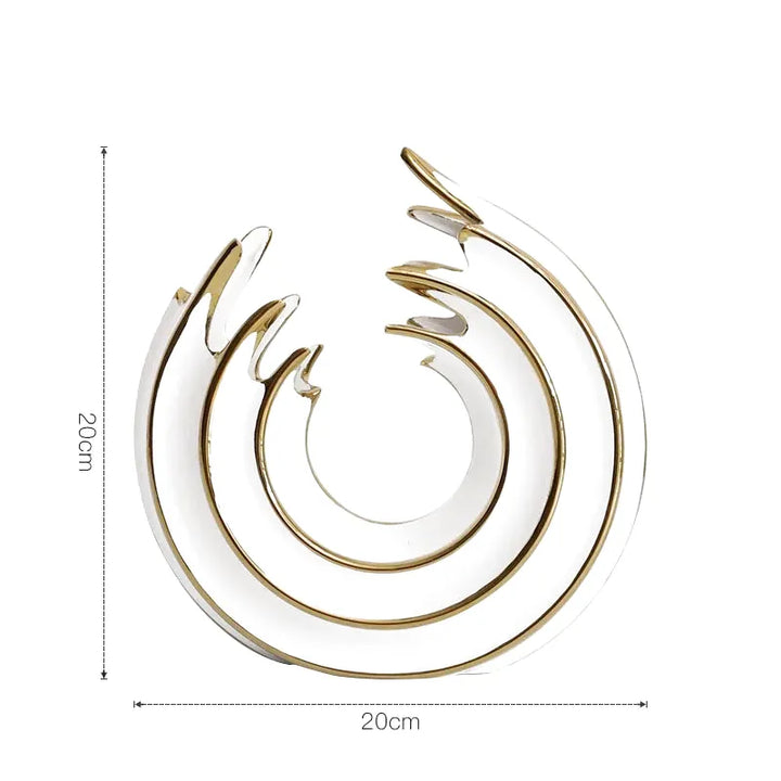 Vase Rond en Céramique | Design Abstrait et Finition Luxe - Maison Vase