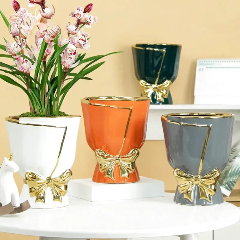 Vase Scandinave En Céramique | Papillon - Maison Vase