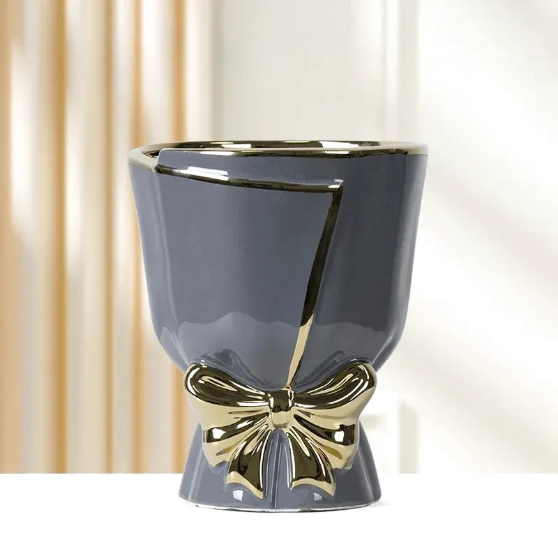 Vase Scandinave En Céramique | Papillon - Maison Vase