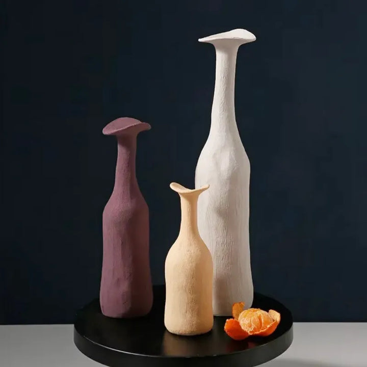 Vase Scandinave en Céramique Texturée - Maison Vase