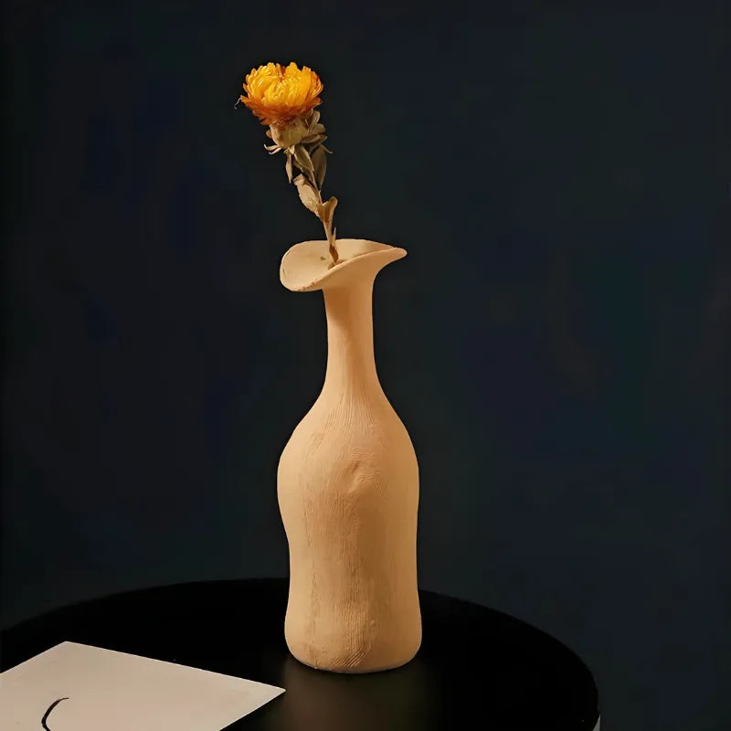 Vase Scandinave en Céramique Texturée - Maison Vase