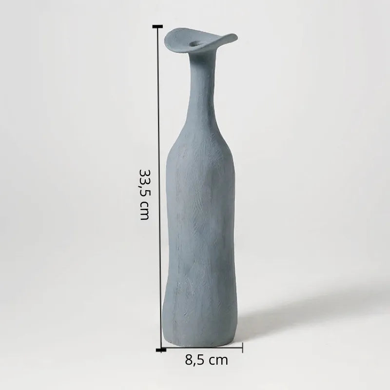 Vase Scandinave en Céramique Texturée - Maison Vase