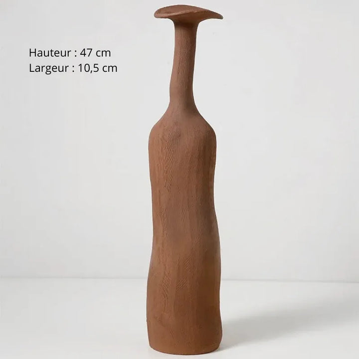 Vase Scandinave en Céramique Texturée - Maison Vase