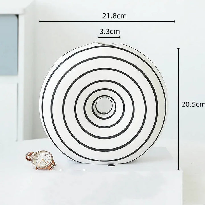 Vase Soliflore Pampa Blanc Zèbre - Maison Vase