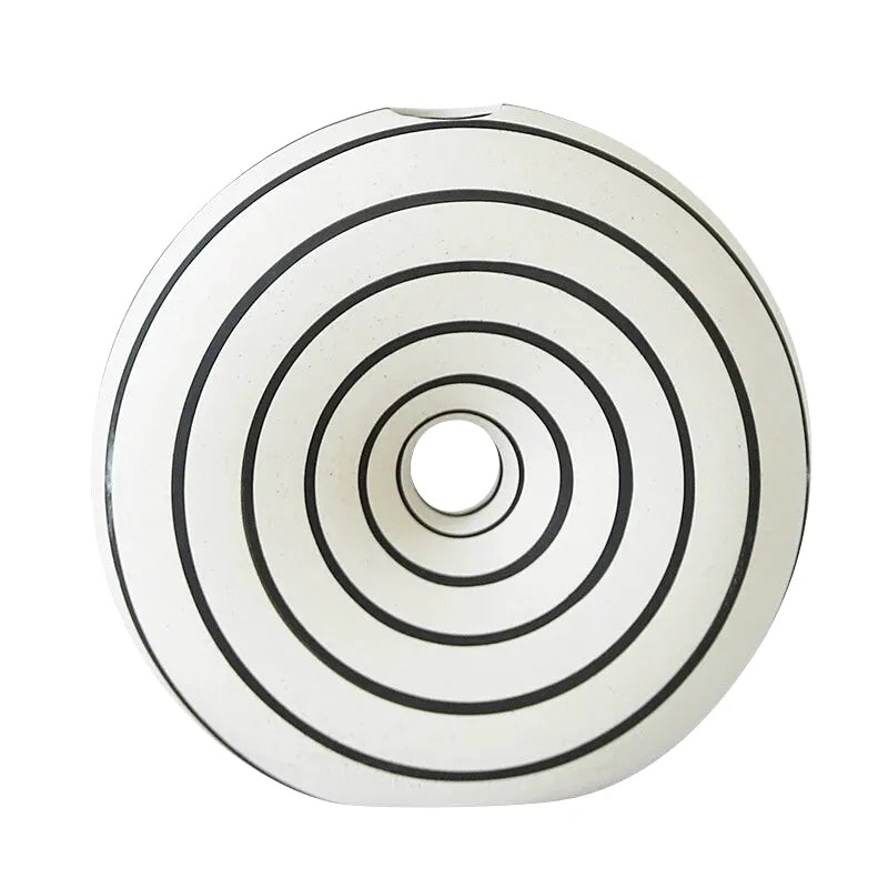 Vase Soliflore Pampa Blanc Zèbre - Maison Vase