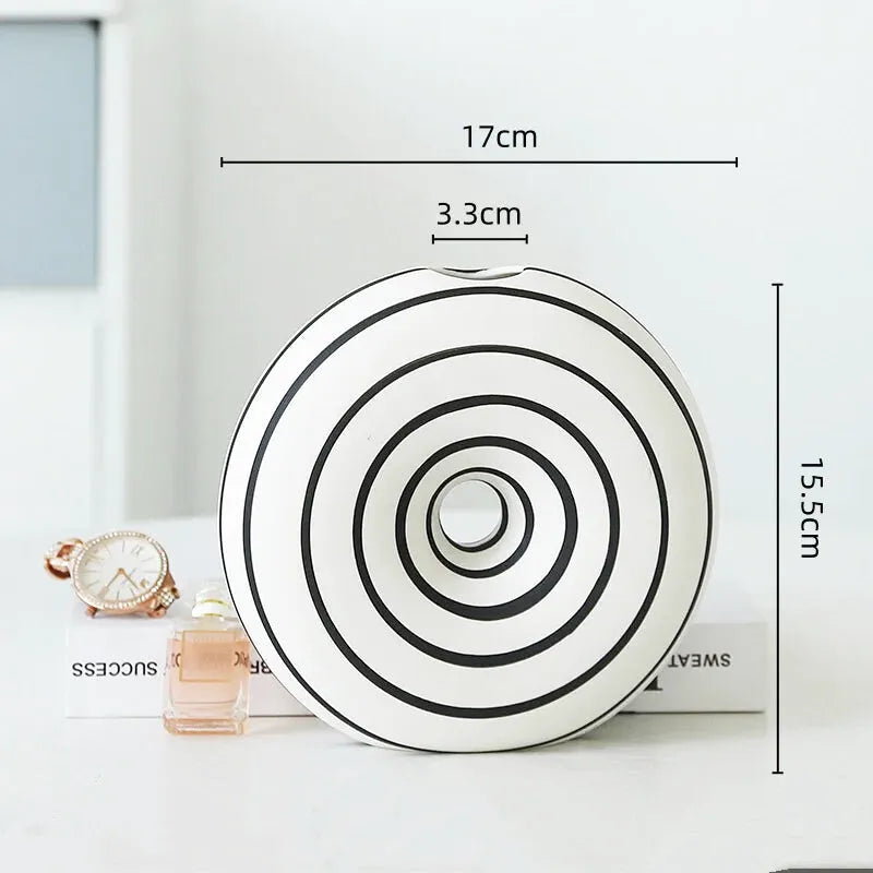 Vase Soliflore Pampa Blanc Zèbre - Maison Vase