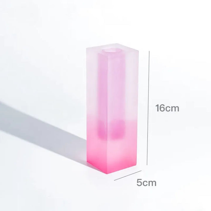 Vase Soliflore Transparent Coloré | Style Scandinave Chic en Acrylique - Maison Vase