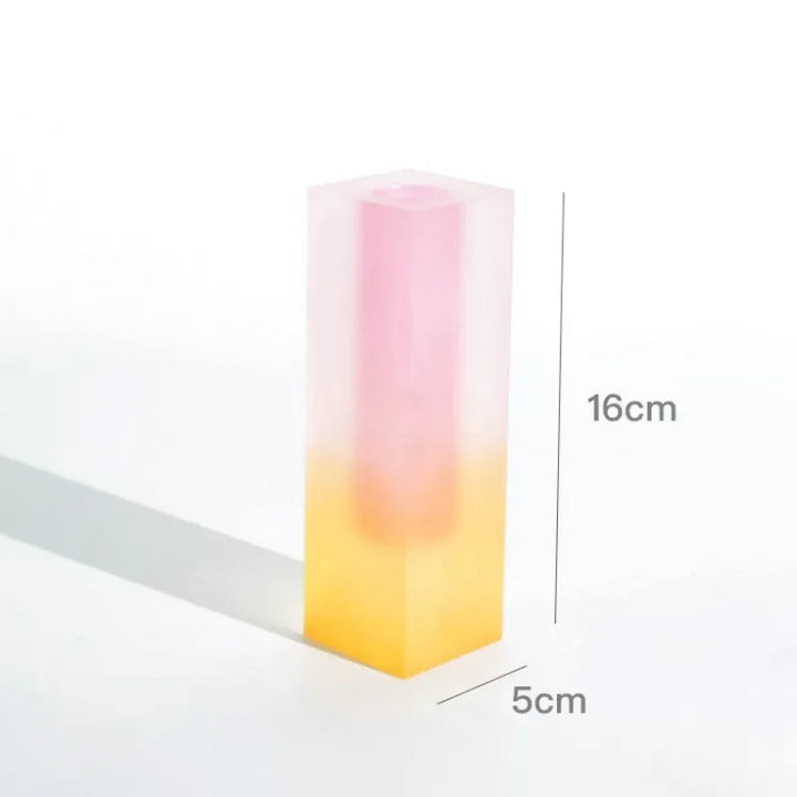Vase Soliflore Transparent Coloré | Style Scandinave Chic en Acrylique - Maison Vase